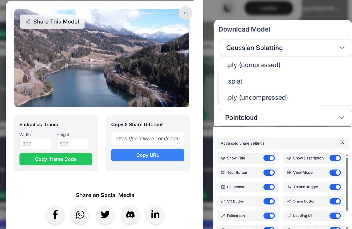 Export and Share